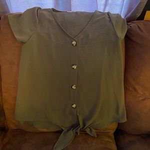 Olive maternity top